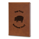 Barbeque Leatherette Journal - Large - Double Sided (Personalized)