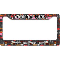 Barbeque License Plate Frame - Style B (Personalized)