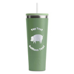 Barbeque RTIC Everyday Tumbler with Straw - 28oz - Light Green - Double-Sided (Personalized)