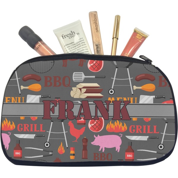 Custom Barbeque Makeup / Cosmetic Bag - Medium (Personalized)