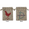 Barbeque Medium Burlap Gift Bag - Front and Back