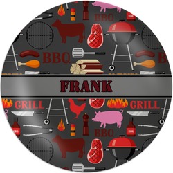 Barbeque Melamine Plate (Personalized)