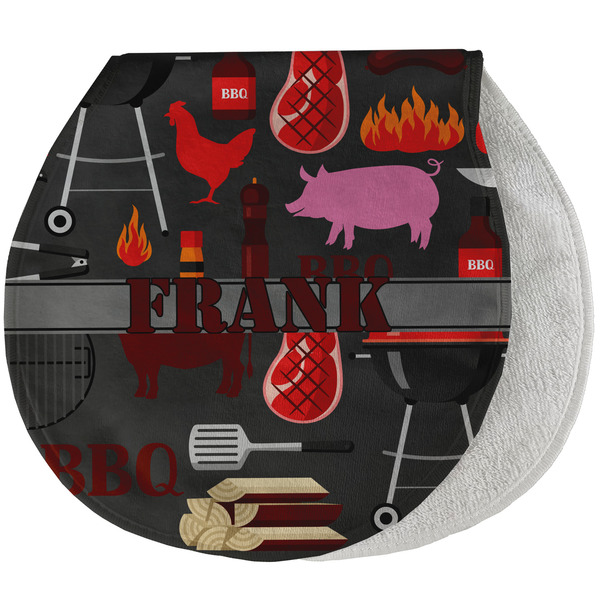 Custom Barbeque Burp Pad - Velour w/ Name or Text