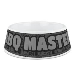 Barbeque Plastic Dog Bowl - Medium (Personalized)