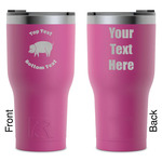 Barbeque RTIC Tumbler - Magenta - Laser Engraved - Double-Sided (Personalized)