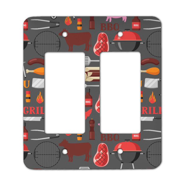 Custom Barbeque Rocker Style Light Switch Cover - Two Switch