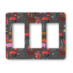 Barbeque Rocker Style Light Switch Cover - Three Switch