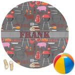 Barbeque Round Beach Towel (Personalized)