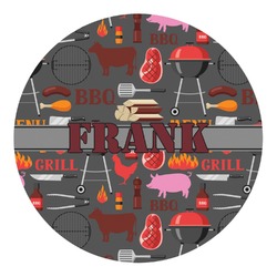 Barbeque Round Decal - Small (Personalized)
