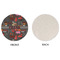 Barbeque Round Linen Placemats - APPROVAL (single sided)