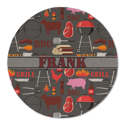 Barbeque Round Linen Placemat (Personalized)