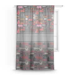 Barbeque Sheer Curtain - 50"x84"