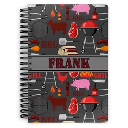 Barbeque Spiral Notebook - 7x10 w/ Name or Text