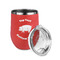 Barbeque Stainless Wine Tumblers - Coral - Double Sided - Alt View