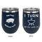 Barbeque Stainless Wine Tumblers - Navy - Double Sided - Approval