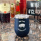 Barbeque Stainless Wine Tumblers - Navy - Double Sided - In Context