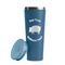 Barbeque Steel Blue RTIC Everyday Tumbler - 28 oz. - Lid Off