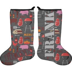 Barbeque Holiday Stocking - Double-Sided - Neoprene (Personalized)