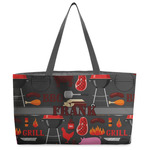 Barbeque Beach Totes Bag - w/ Black Handles (Personalized)