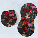 Barbeque Burp Pads - Velour - Set of 2 w/ Name or Text