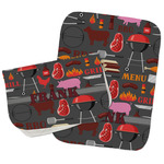 Barbeque Burp Cloths - Fleece - Set of 2 w/ Name or Text