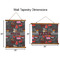 Barbeque Wall Hanging Tapestries - Parent/Sizing