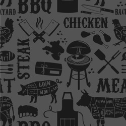 Barbeque Wallpaper & Surface Covering (Water Activated 24"x 24" Sample)