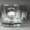 Barbeque Whiskey Glasses Set of 4 - Engraved Front