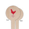 Barbeque Wooden 4" Food Pick - Round - Single Sided - Front & Back