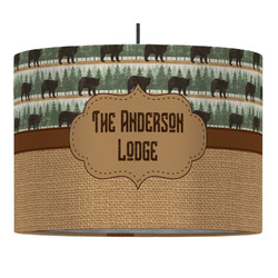 Cabin 16" Drum Pendant Lamp - Fabric (Personalized)