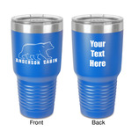 Cabin 30 oz Stainless Steel Tumbler - Royal Blue - Double-Sided (Personalized)