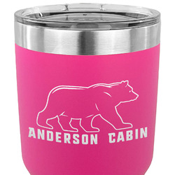 Cabin 30 oz Stainless Steel Tumbler - Pink - Double Sided (Personalized)