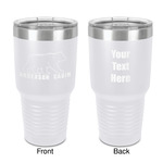 Cabin 30 oz Stainless Steel Tumbler - White - Double-Sided (Personalized)