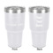 Cabin 30 oz Stainless Steel Ringneck Tumbler - White - Double Sided - Front & Back