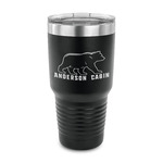 Cabin 30 oz Stainless Steel Tumbler - Black - Single Sided (Personalized)