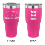 Cabin 30 oz Stainless Steel Tumbler - Pink - Double Sided (Personalized)