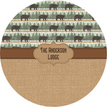 Cabin Multipurpose Round Labels - 5" (Personalized)