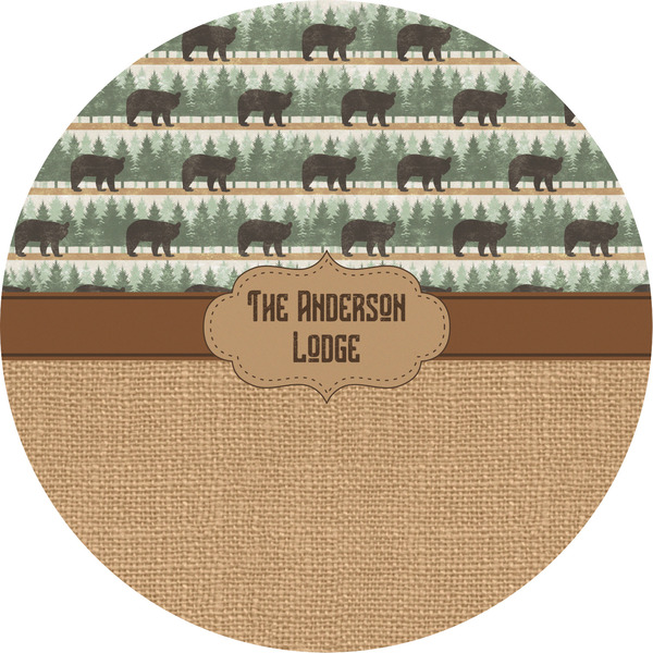 Custom Cabin Multipurpose Round Labels - 5" (Personalized)