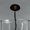 Cabin Black Plastic 7" Stir Stick - Oval - Main