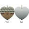 Cabin Ceramic Flat Ornament - Heart Front & Back (APPROVAL)