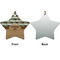 Cabin Ceramic Flat Ornament - Star Front & Back (APPROVAL)