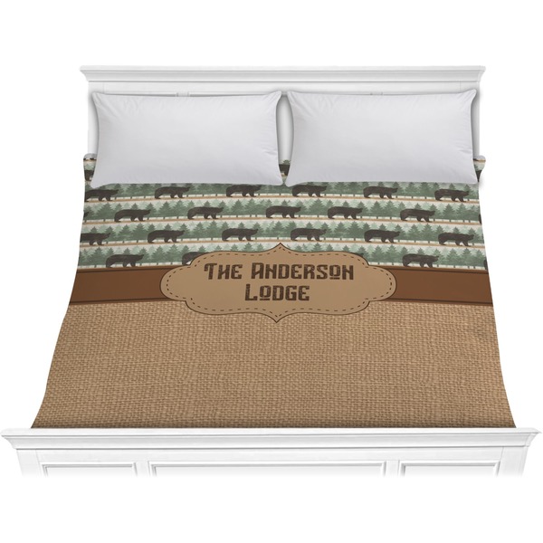 Custom Cabin Comforter - King (Personalized)