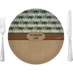 Cabin Glass Lunch / Dinner Plate 10" (Personalized)