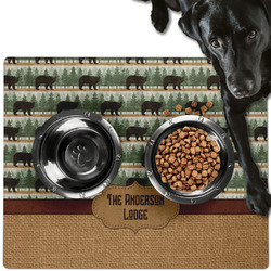 Cabin Dog Food Mat - Large w/ Name or Text