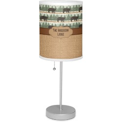 Cabin 7" Drum Lamp with Shade Polyester (Personalized)