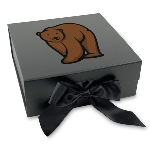 Custom Cabin Gift Box with Magnetic Lid - Black