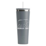 Cabin RTIC Everyday Tumbler with Straw - 28oz - Grey - Double-Sided (Personalized)