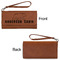 Cabin Ladies Wallets - Faux Leather - Rawhide - Front & Back View