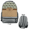 Cabin Large Backpack - Gray - Front & Back View