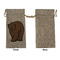 Cabin Large Burlap Gift Bags - Front Approval